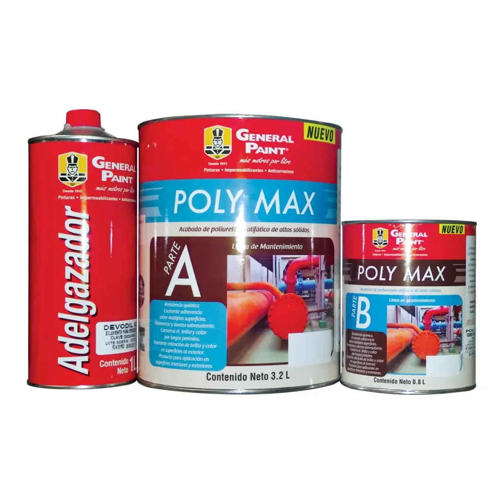 POLYMAX General Paint, recubrimiento de poliuretano para estructuras, tanques y superficies exteriores