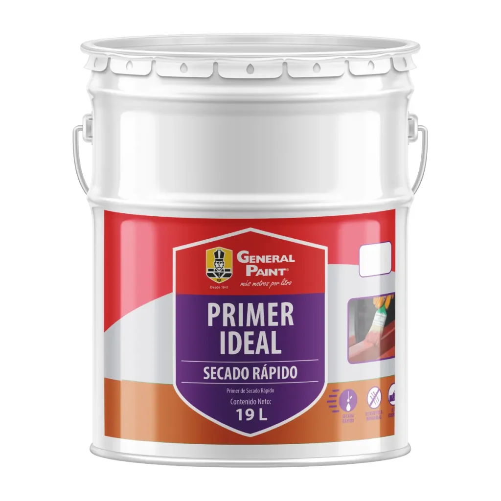 Primer Ideal Secado Rápido General Paint para herrería, puertas, tuberías y superficies metálicas